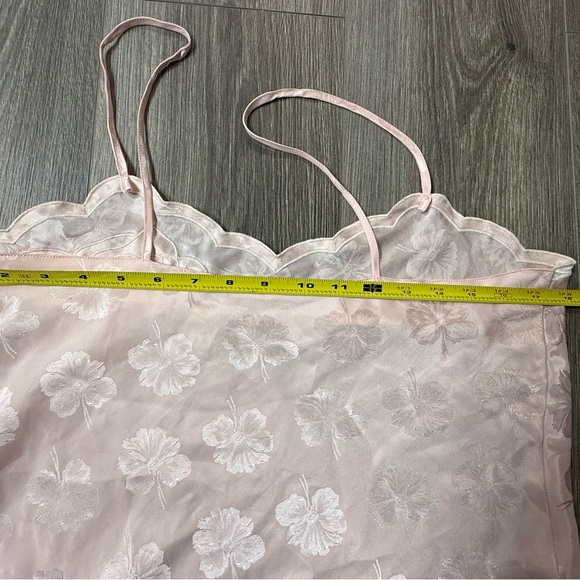 Victoria's Secret Pale Pink Satin Floral Camisole Y2K Fairy Medium - Picture 7 of 9